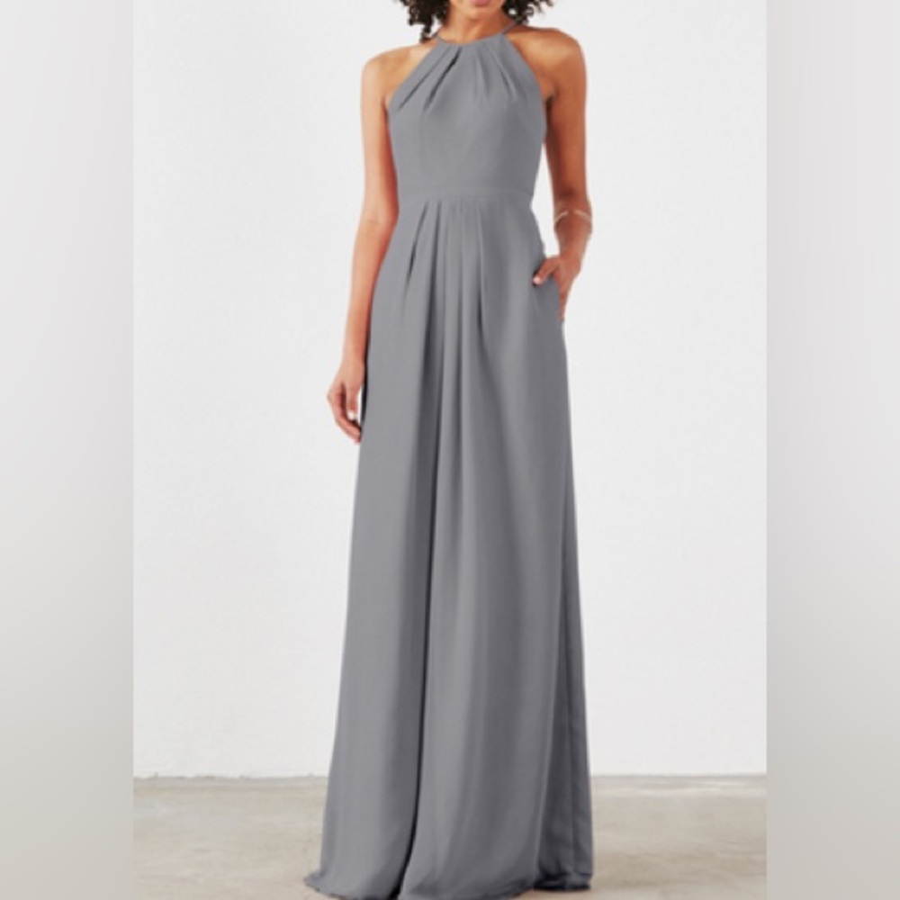 Weddington Way Isabelle Slate Grey Bridesmaid Wedding Prom Gown Various Sizes